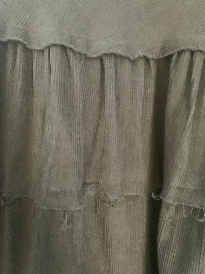 Candela NYC VTG Y2K Tiered Olive Green Corduroy Maxi Skirt Hippie Boho NWT S - Image 3 of 4