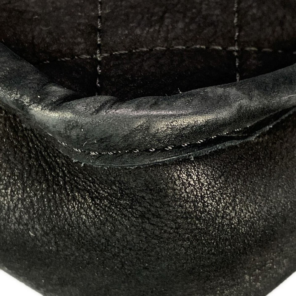 Used Chanel Mini Matelasse Shoulder Bag Silver Metal Fittings/Chain