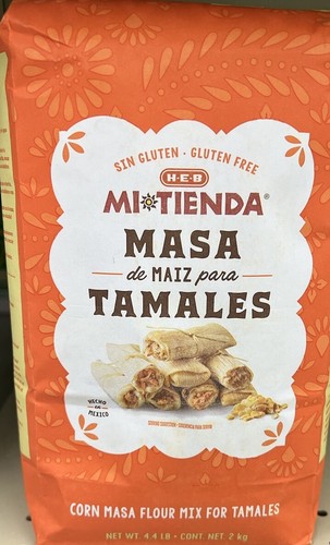 HEB Mi Tienda Instant Corn Masa Flour Mix For Tamales 4.4Lb(2kg) Gluten
