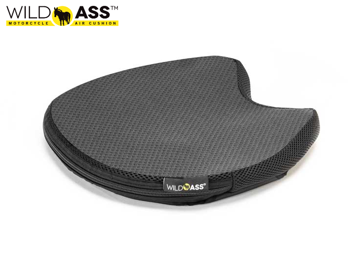 Wild Ass Seats Saddle Air Gel Padded Motorcycle Cushion w/ Straps - Universal