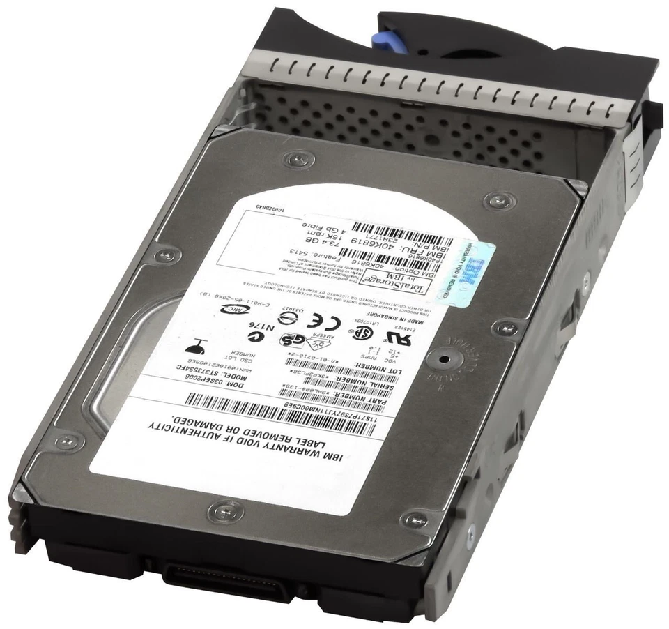 Hard Drive IBM 40K6819 23R1771 ST373554FC 73GB 15000U/Min 16MB FC 3.5'' Inch - Image 2 of 3
