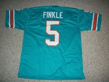 RAY FINKLE Unsigned Custom Miami Teal Sewn New Football Jersey Sizes S-3XL
