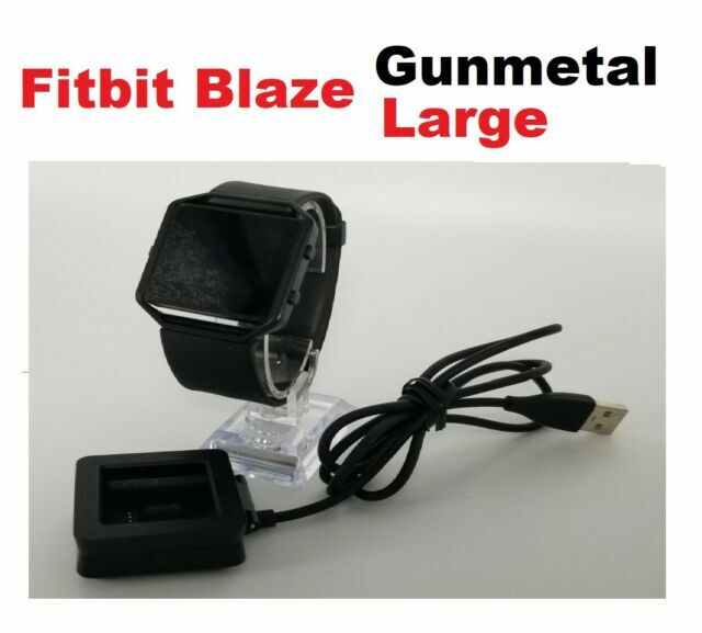 Fitbit - Blaze Smart Fitness Watch Large Gunmetal Model  display picture 1