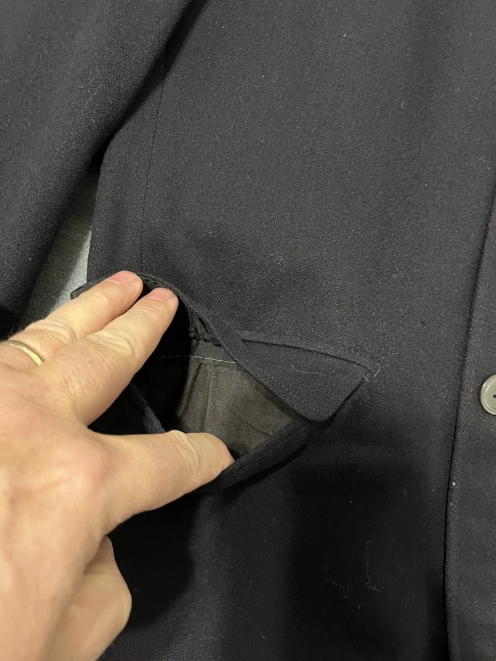 VTG TAU KAPPA EPSILON FRATERNITY Blue Wool Blazer W/Crest H.B. CRAMER Rare See - Image 3 of 4