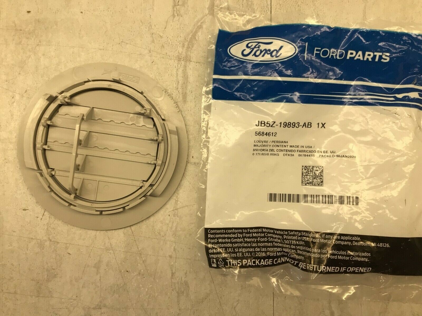 20162019 Ford Explorer OEM Air Vent Louvre Assembly JB5Z19893AB eBay