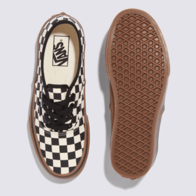 Vans Authentic Checkerboard GumSole Sneakers Black/White/Gum