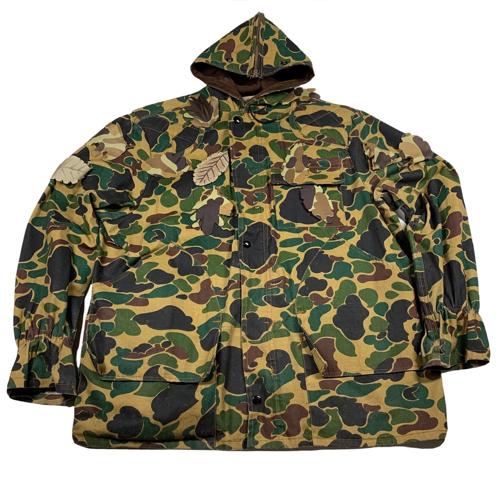 🇺🇸 Vintage Cabelas Duck Camo Hunting Game Jacket Ho… Gem