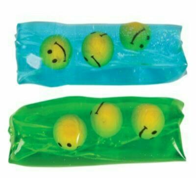 PK SMILEY FACE WATER WIGGLERS Squeeze Soft Squishy Sensory Fidget Smile  Toy