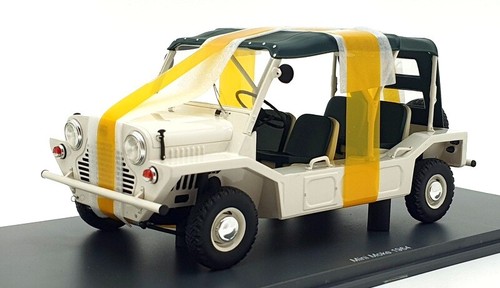 Schuco Pro.R18 1/18 Scale Diecast 45 005 4900 - 1964 Mini Moke - White/D Green