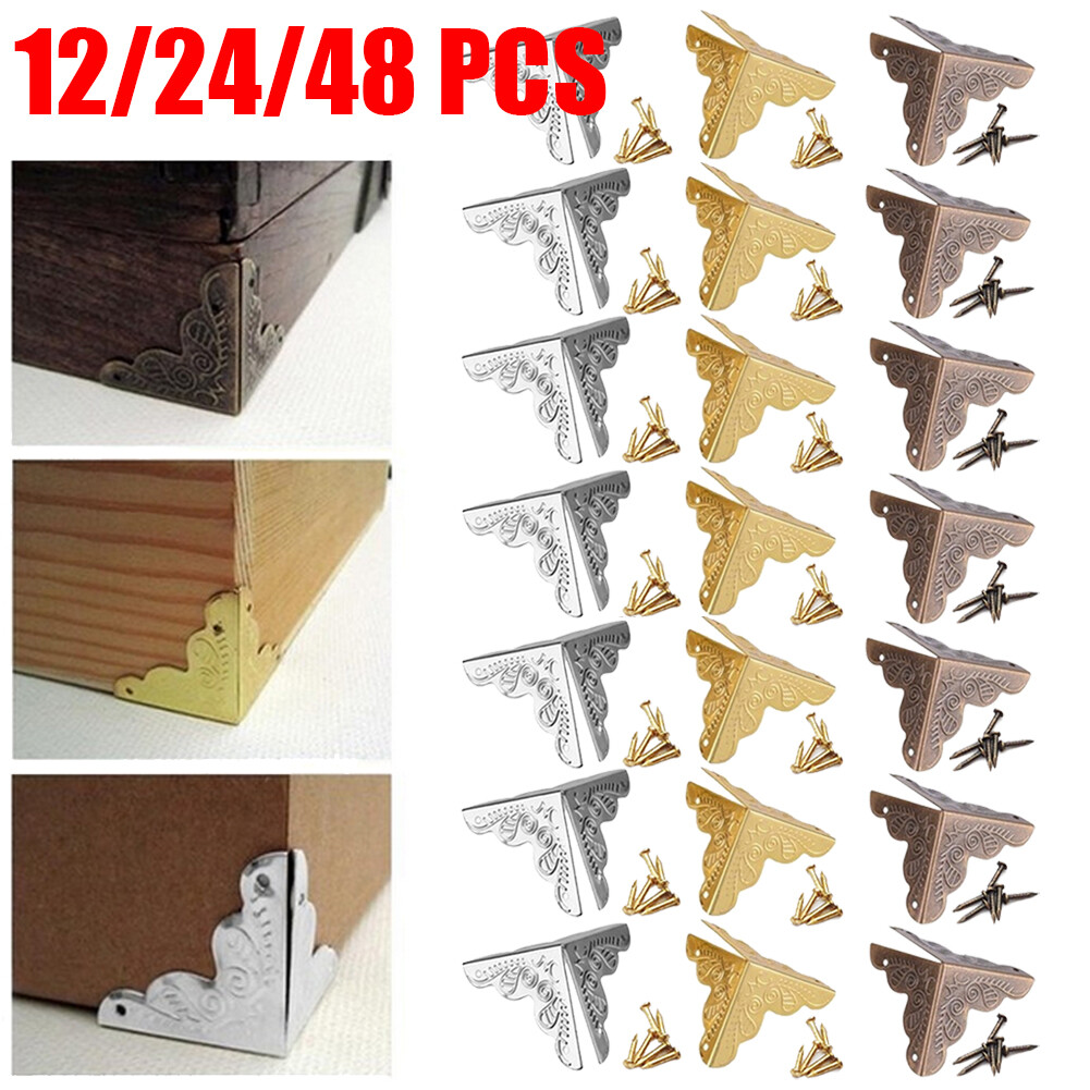 Metal Box Corner Protector Edge Safety Guard Cabinet Furniture Bumpers With Nail