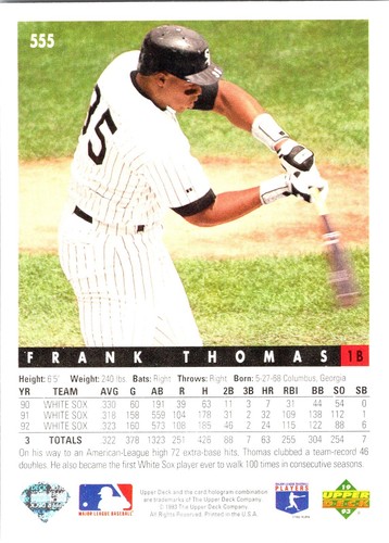 FRANK THOMAS & other WHITE SOX - pick your card - ROOKIES/PARALLELS/INSERTS - Picture 58 of 247