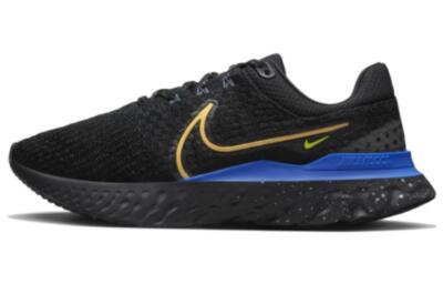 Nike React Infinity Run Flyknit 3 'Black Citron Royal' DZ4845-001