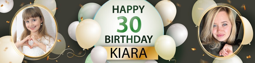 PVC Geburtstagsbanner, Plane Werbebanner Plakat , 200x50 Happy Birthday