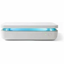 NEW Genuine OEM Samsung Qi 10W Wireless Fast Charger Dock UV Sanitizer Box