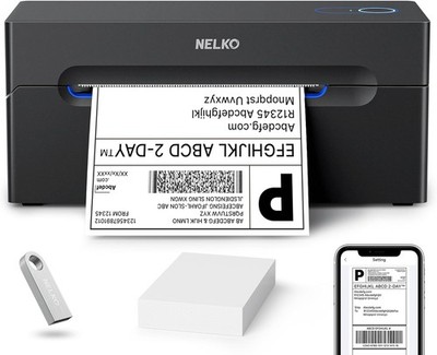 Nelko Bluetooth Shipping Printer, Wireless 4x6