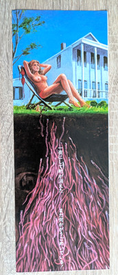 Squirm Invasion der Bestien japanischer Kino Flyer 9,5 x 25,5 cm 4-seitig B4549