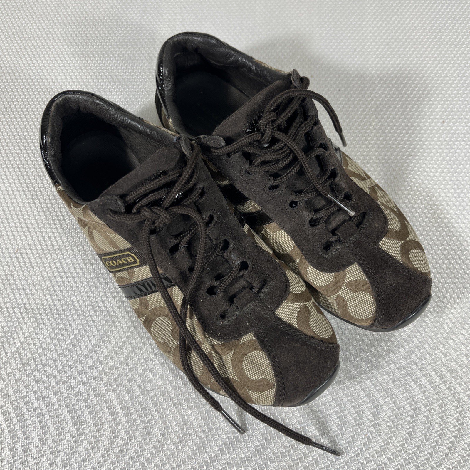 COACH KATHLEEN Brown Classic Women’s Sneakers Size 6.… - Gem
