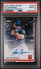 2019 Topps Chrome Rookie Autographs Pete Alonso RC Auto #RA-PA PSA 10 GEM MINT