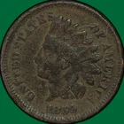 1859 Indian Head Cent Good G Coin, Corrosion #41122