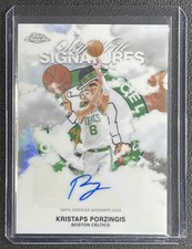 KRISTAPS PORZINGIS 2025-26 TOPPS CHROME #SWS-KP SKYWRITE REFRACTOR AUTO CELTICS