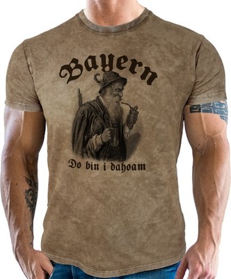 Lobo Negro T-Shirt Bayern Do bin I dahoam S M L  XL XXL XXXL XXXXL