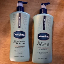 2 X Vaseline Intensive Care Soothing Hydration Lotion w/ Pump , 20.3oz Each