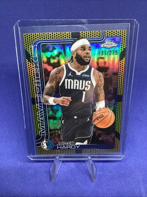 2025-26 Topps Chrome Basketball Jaden Hardy #60 Yellow Basketball Parallel /275