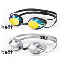 Swim Goggles 2 Pack Anti Fog Adult Youth Men Women Swimming