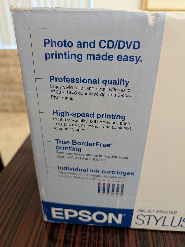 NEW Epson Stylus Photo / CD / DVD Ink Jet Printer Model R220 | eBay