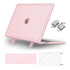 MOSISO Compatible with MacBook Pro 13 inch Case M2 2026-2016 A2338 M1 Pink