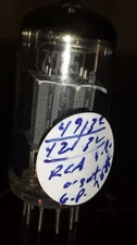 x1  RCA 7025 12AX7A ECC83 Short Grey Plates O Getter TUBE TV-7 Tested!