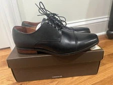 New! Florsheim Postino Cap Toe Oxford Shoes Men's Size 7 1/2 D Black ** TRIED ON