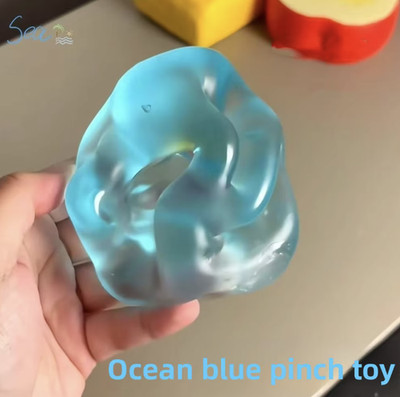 Blue Maltose Squishy Toys Anti Stress Sensory Fidgets Toy Soft Simulated