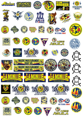 Stickers 50  club América 