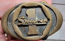 Vintage Snap On Tools Solid Brass BTS Belt Buckle Number 1 Made In USA SPP-455