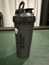 BlenderBottle Classic – 28 oz – All Black – Authentic Shaker Bottle – Used