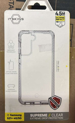 ITSKINS Supreme Drop Protection Case for Samsung Galaxy S21 Plus 5G Clear