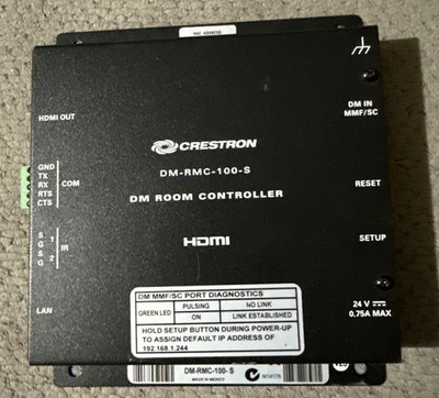 Crestron DigitalMedia 8G Fiber Receiver + Room Controller 100 DM-RMC-100-S