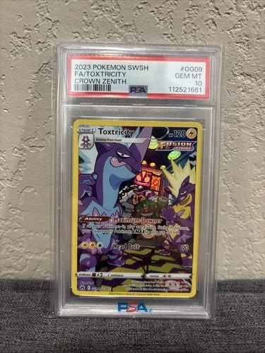 PSA 10 Toxtricity GG09/GG70 SWSH: Crown Zenith: Galarian Gallery Holo