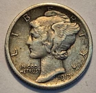 Extremely Fine++ 1917 P Nicer Low Mintage Mercury Dime