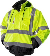 High Visibility Waterproof Reflective Jacket, Class 3, X-Large, Cold Weather