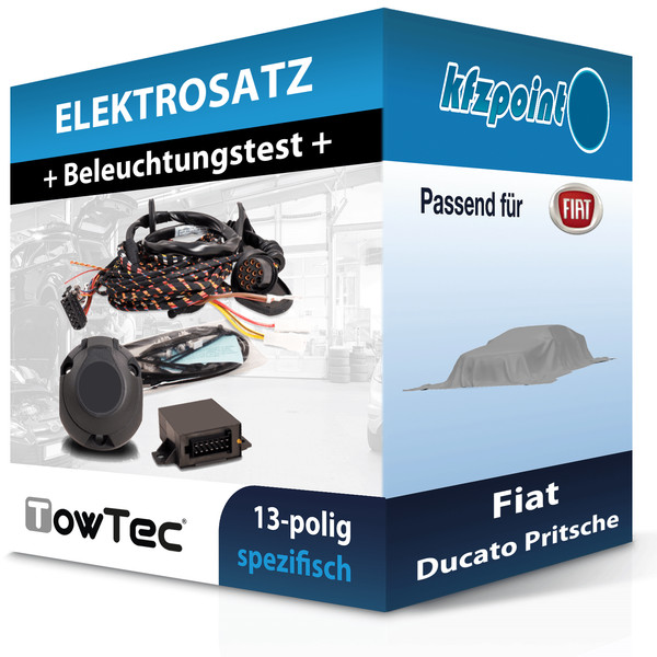 Towtec E-Satz 13Polig Fahrzeugspezifisch Passend für Fiat Ducato Pritsche FP-image