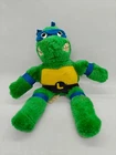 Vintage 1989 Teenage Mutant Ninja Turtles Leonardo Plush Stuffed Toy Playmates
