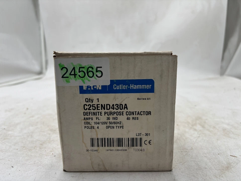 Eaton C25END430A Definite Purpose Contactor 120V - Image 3 of 3