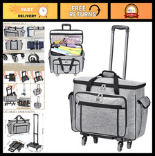 Rolling Carrying Case for Cricut Maker  Explore - Double-Layer Storage Bag with