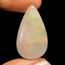 21 Ct Natural Aventurine Pear Cabochon Loose Gemstone For Jewelry 31X17X5 mm