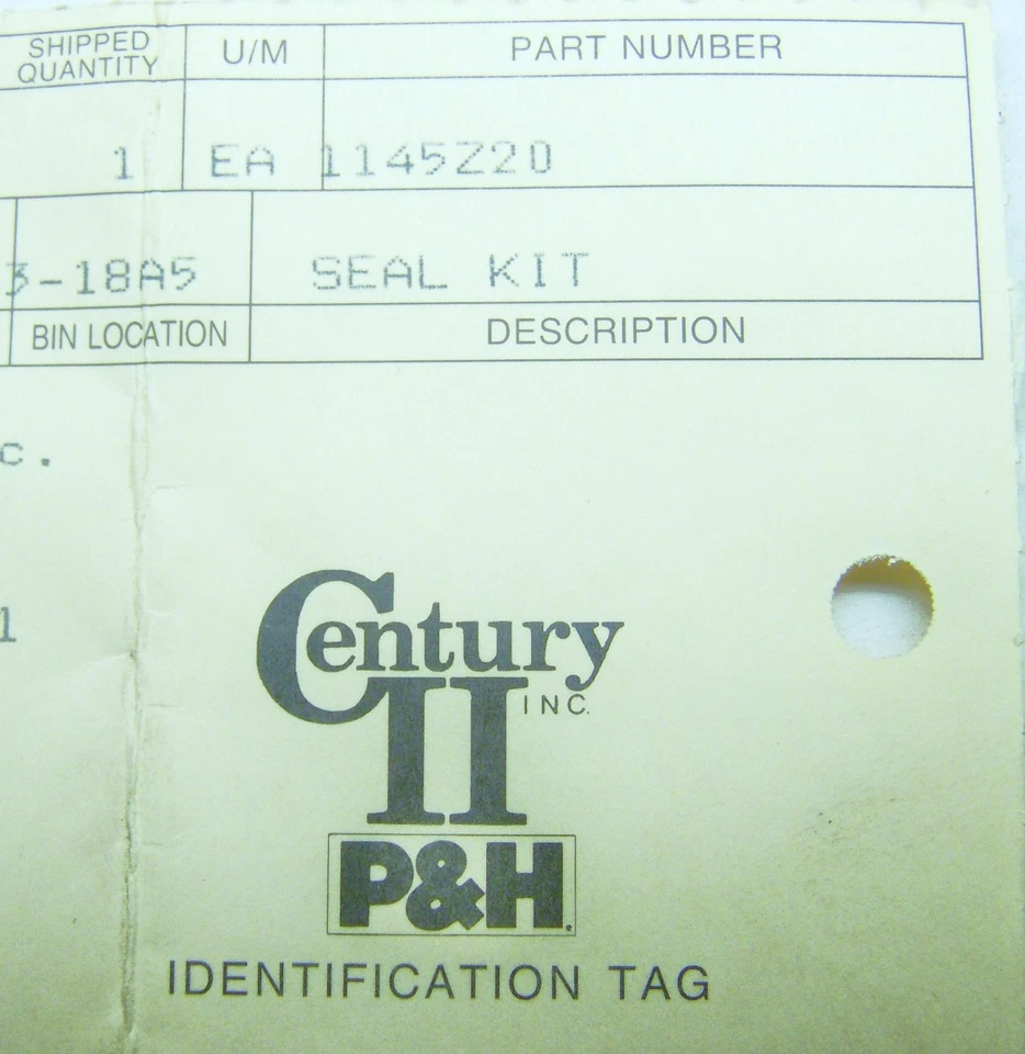P&H MORRIS MATERIAL HANDLING 1145Z20 NOS SEAL REPLACEMENT PARTS KIT - Image 3 of 4