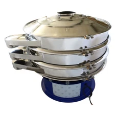 39"  Vibrating Screen Deck Screener Shaker Sieves with 20 & 100 Sieves 220V
