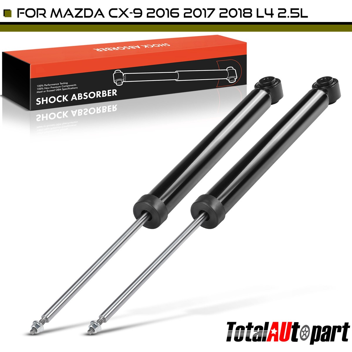 New 2Pcs Shock Absorber for Mazda CX-9 2016 2017 2018 Rear Left
