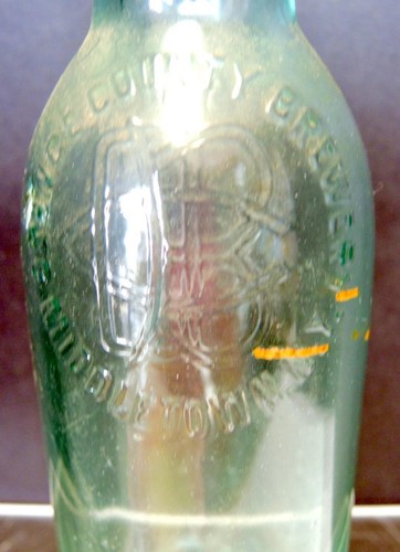 Antique Mineral Water Aquamarine Blue Bottle - Geo Weller Schenectady NY - Picture 8 of 12